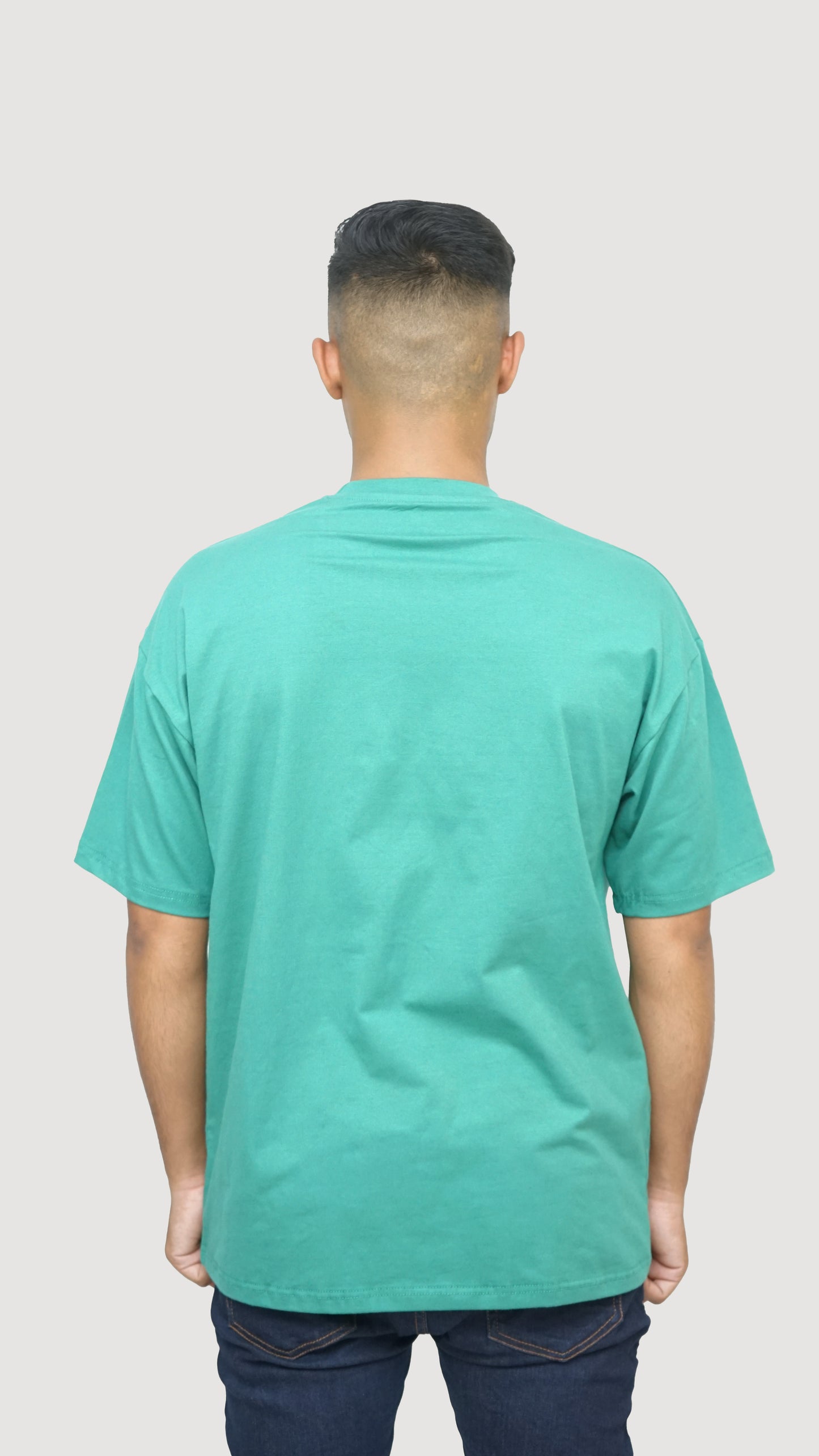 Jade Green - Solid Oversized T-shirt