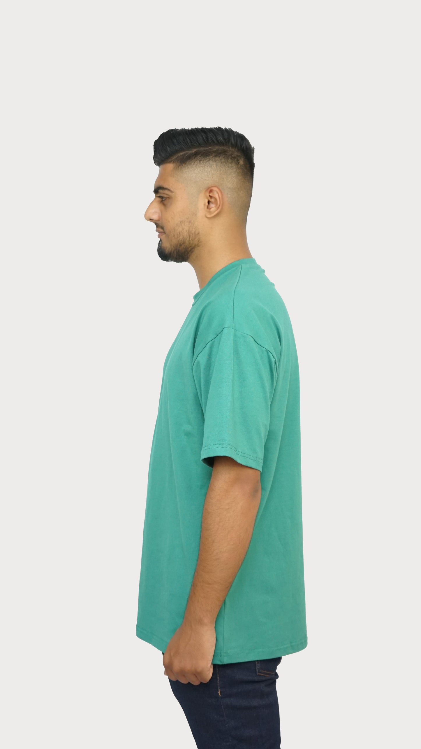 Jade Green - Solid Oversized T-shirt