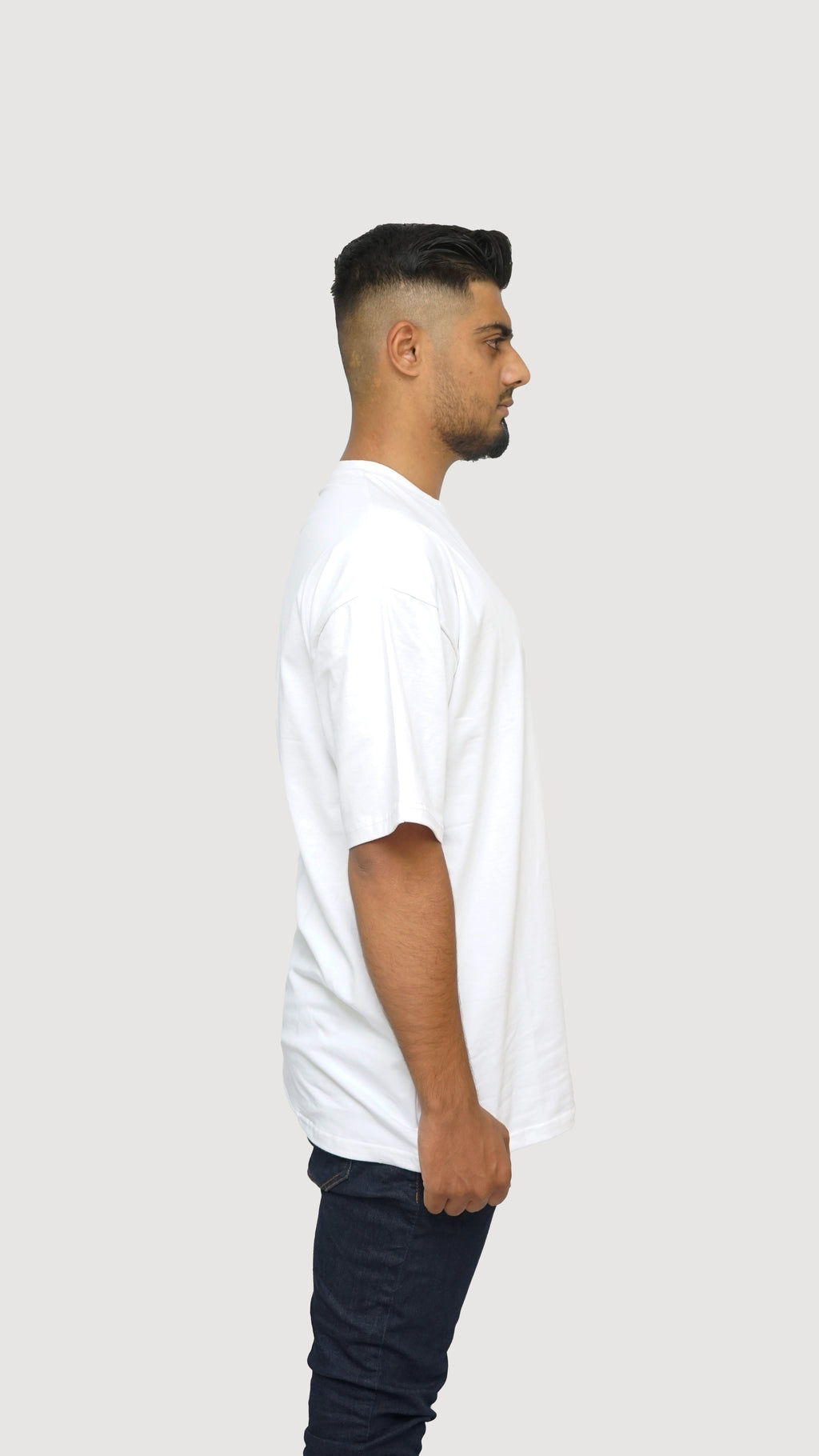 Crisp White - Solid Oversized T-shirt