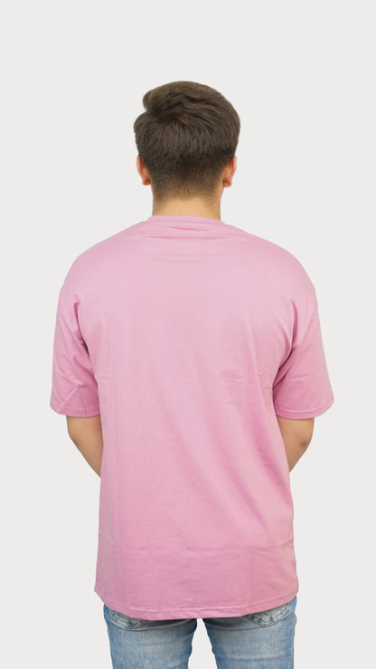 Soft Pink - Solid Oversized T-shirt