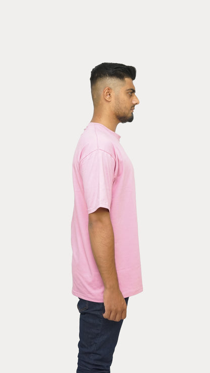 Soft Pink - Solid Oversized T-shirt