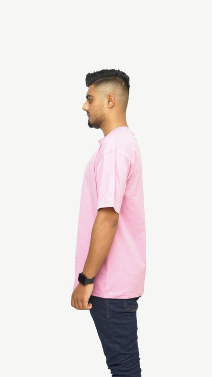 Soft Pink - Solid Oversized T-shirt