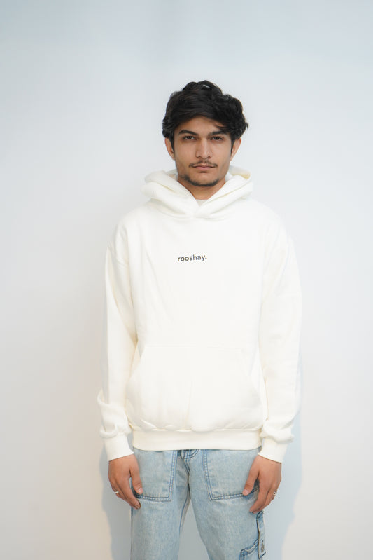 Cream - Solid Oversized Hoodie